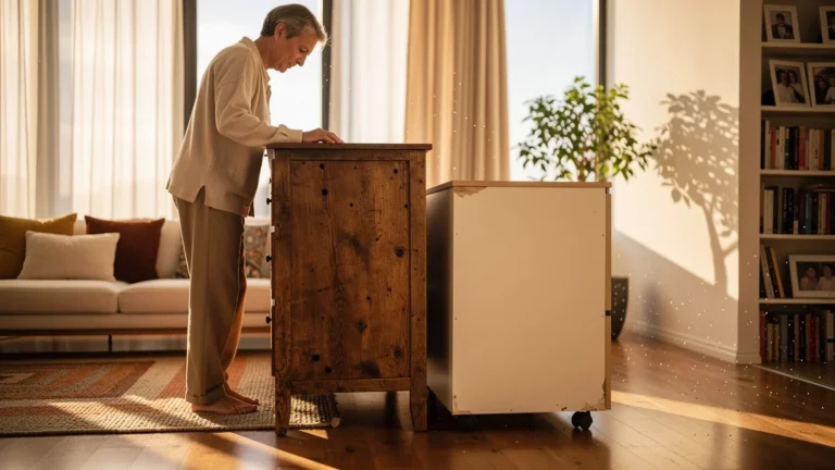 Comparaison réaliste entre meubles en bois massif et MDF après dix ans d'usage à la maison
